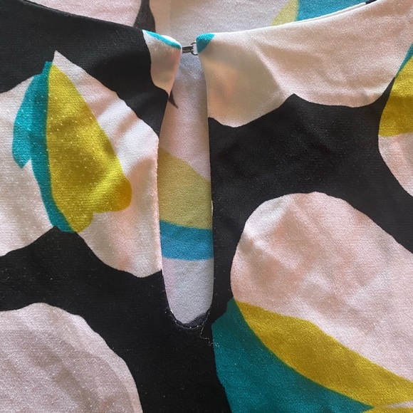 Worthington White and Green Sleeveless Boxy Blouse - Picture 3 of 4